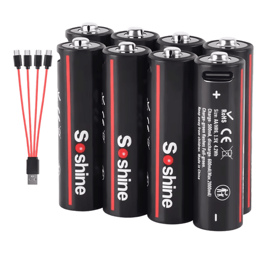 4200mAh AA Rechargeable USB Batteries